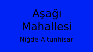 Aşağı Mahallesi Thumbnail