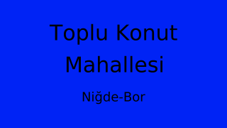 Toplu Konut Mahallesi Thumbnail