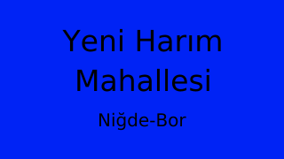 Yeni Harım Mahallesi Thumbnail