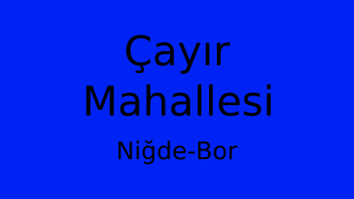 Çayır Mahallesi Thumbnail