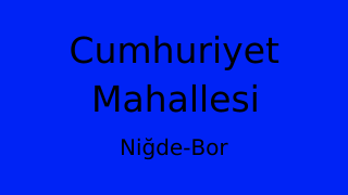 Cumhuriyet Mahallesi Thumbnail