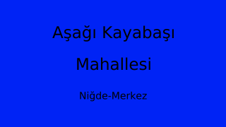 Aşağı Kayabaşı Mahallesi Thumbnail
