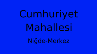 Cumhuriyet Mahallesi Thumbnail