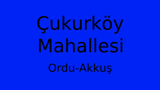 Çukurköy Mahallesi Thumbnail