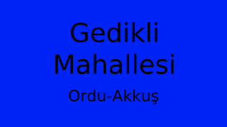 Gedikli Mahallesi Thumbnail