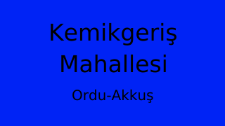 Kemikgeriş Mahallesi Thumbnail