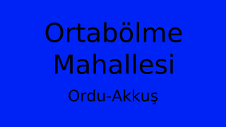 Ortabölme Mahallesi Thumbnail
