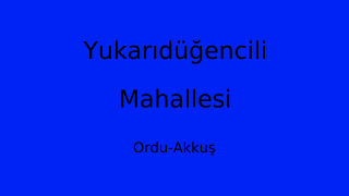 Yukarıdüğencili Mahallesi Thumbnail
