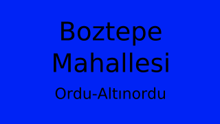 Boztepe Mahallesi Thumbnail
