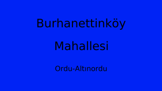 Burhanettinköy Mahallesi Thumbnail
