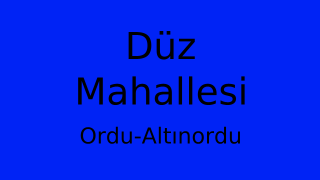 Düz Mahallesi Thumbnail