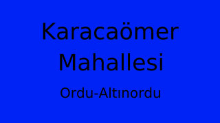 Karacaömer Mahallesi Thumbnail
