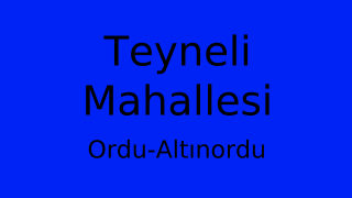 Teyneli Mahallesi Thumbnail