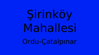 Şirinköy Mahallesi Thumbnail