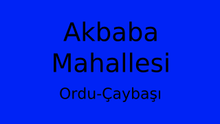 Akbaba Mahallesi Thumbnail