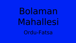 Bolaman Mahallesi Thumbnail