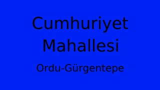 Cumhuriyet Mahallesi Thumbnail