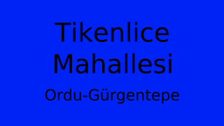 Tikenlice Mahallesi Thumbnail