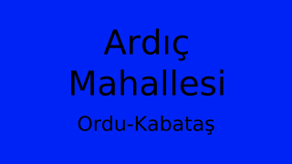 Ardıç Mahallesi Thumbnail