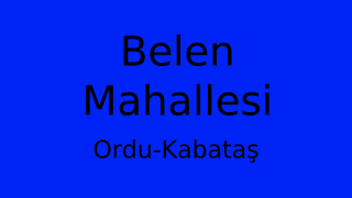 Belen Mahallesi Thumbnail