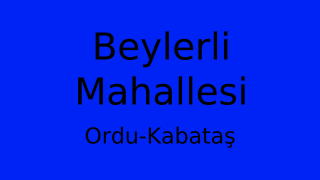 Beylerli Mahallesi Thumbnail