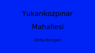 Yukarıkozpınar Mahallesi Thumbnail