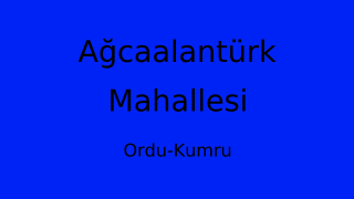 Ağcaalantürk Mahallesi Thumbnail