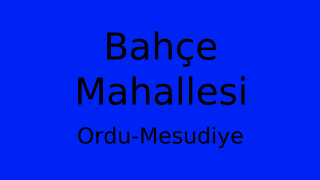 Bahçe Mahallesi Thumbnail