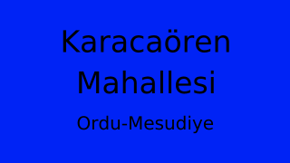 Karacaören Mahallesi Thumbnail