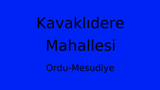 Kavaklıdere Mahallesi Thumbnail