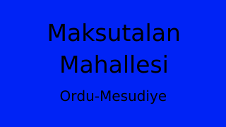Maksutalan Mahallesi Thumbnail
