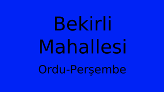 Bekirli Mahallesi Thumbnail