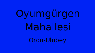 Oyumgürgen Mahallesi Thumbnail