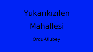 Yukarıkızılen Mahallesi Thumbnail
