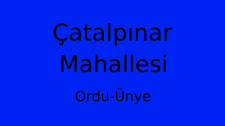 Çatalpınar Mahallesi Thumbnail