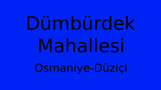 Dümbürdek Mahallesi Thumbnail