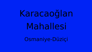 Karacaoğlan Mahallesi Thumbnail