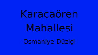 Karacaören Mahallesi Thumbnail