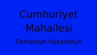Cumhuriyet Mahallesi Thumbnail