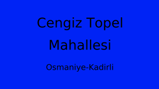 Cengiz Topel Mahallesi Thumbnail