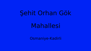 Şehit Orhan Gök Mahallesi Thumbnail