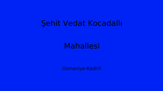 Şehit Vedat Kocadallı Mahallesi Thumbnail