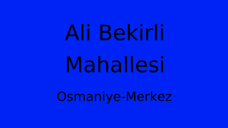 Ali Bekirli Mahallesi Thumbnail
