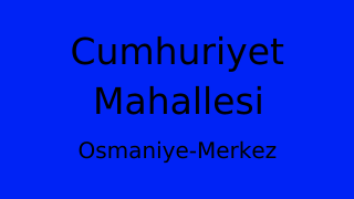 Cumhuriyet Mahallesi Thumbnail