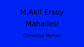 M.Akif Ersoy Mahallesi Thumbnail