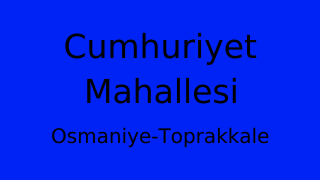 Cumhuriyet Mahallesi Thumbnail