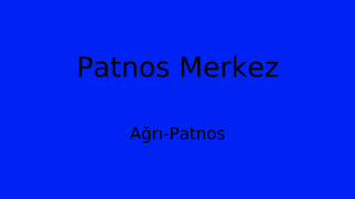 Patnos Belediyesi, Ağrı Thumbnail