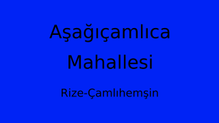 Aşağıçamlıca Mahallesi Thumbnail