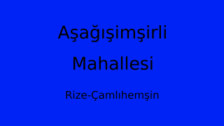 Aşağışimşirli Mahallesi Thumbnail