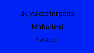 Büyükcaferpaşa Mahallesi Thumbnail